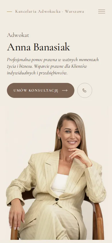 Strona kancelarii adwokackiej
